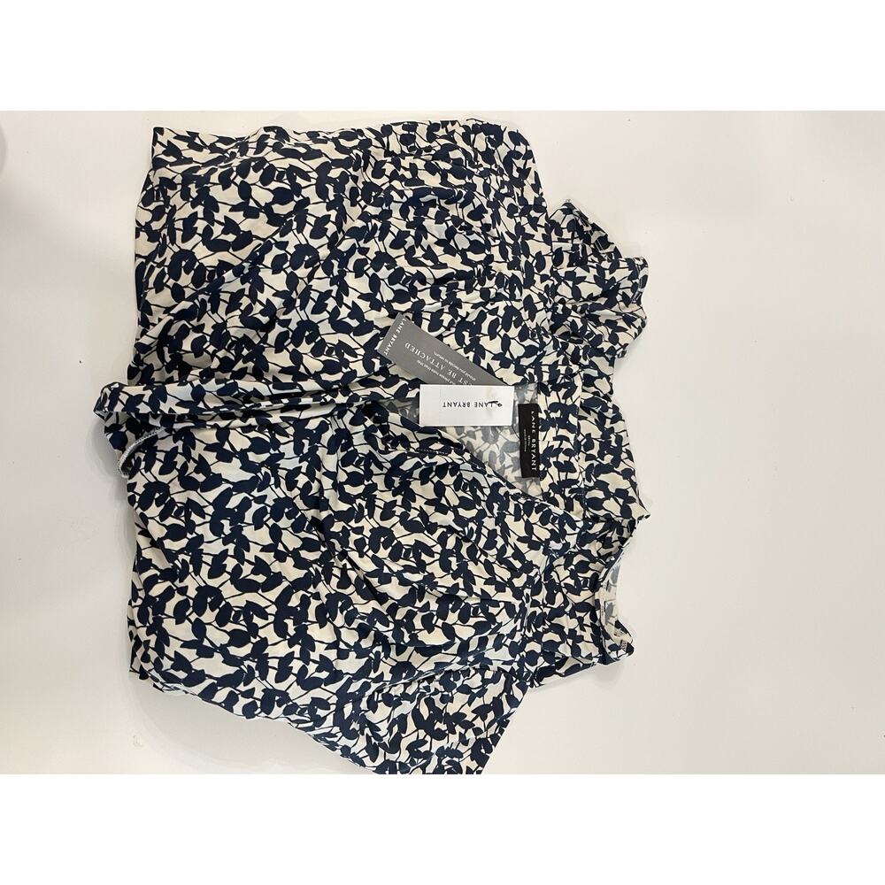 NWT Lane Bryant Floral Jersey Dress Blue And White Size 18/20 - Picture 9 of 9